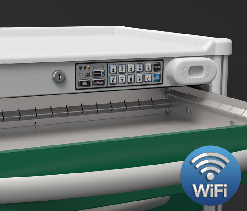 Prox Reader with Electronic Keypad & Controlled Substance Drawer WIFI